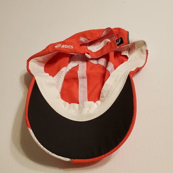 Asics golf hat cap. Color red /white. 100% Polyester. One size fits most - Picture 10 of 13